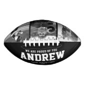 卒業式モダンギフトクール写真コラージュトレンディー アメリカンフットボール (正面)