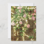 卒業式モダンスクリプト素朴バラ写真 サンキューカード (裏面)