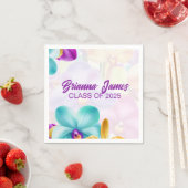 卒業式モダンスタイリッシュ紙ナプキン スタンダードカクテルナプキン (インサイチュ)