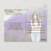 卒業式モダンタイポグラフィシンプル2枚 ポストカード (裏面)