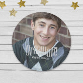 卒業式モダンパーティフォトカスタム ペーパープレート