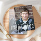 卒業式モダンパーティフォトシンプル 招待状