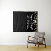 卒業式モダンパーティーバックドランドストリーマーカスタムズ タペストリー (インサイチュ(横))