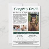 卒業式モダンパーティ招待状グラッドマガジンカバー シーズンカード (裏面)