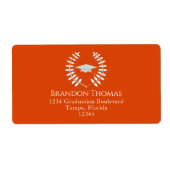 卒業式モダンモルタルボクラシックード ラベル (正面)