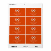 卒業式モダンモルタルボクラシックード ラベル (フルシート)