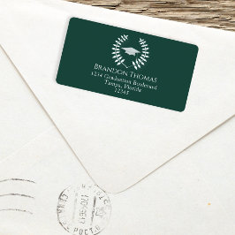 卒業式モダンモルタークラシックボードダークグリーン ラベル