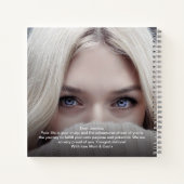 卒業式モダン17フォトコラージュキープサケゲスト ノートブック (裏面)