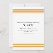 卒業式モダン3フォトコラージュパーソナライズされた 招待状 (裏面)