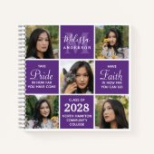 卒業式モダン5フォトコラージュGuestBook ノートブック (正面)