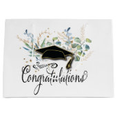 卒業式ユーカリ祝い ラージペーパーバッグ (正面)