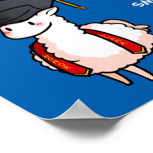 卒業式ラマ ポスター (角)