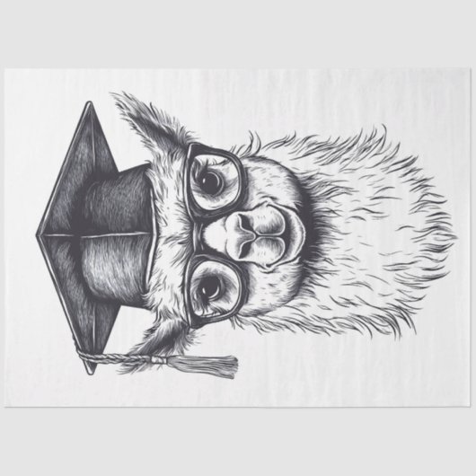 卒業式ラマ 薄葉紙 (正面)