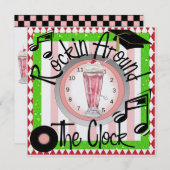 卒業式ロッキンのまわりにザクロックパーティー- SRF 招待状 (正面/裏面)