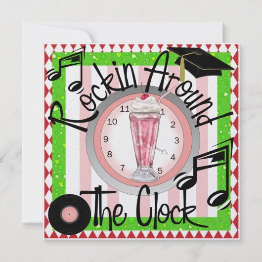 卒業式ロッキンのまわりにザクロックパーティー- SRF 招待状 (正面)