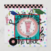 卒業式ロッキンのまわりにザクロックパーティー- SRF 招待状 (正面/裏面)