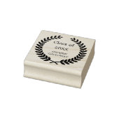 卒業式ローレルリースモノグラム ラバースタンプ (スタンプ)