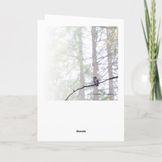 卒業式ワイズフクロウ感動的勇気付けられる カード (裏面)