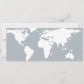 卒業式ワールドトラベラーボーディングパスの招待 招待状 (裏面)