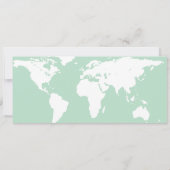 卒業式ワールドトラベラーボーディングパスの招待 招待状 (裏面)