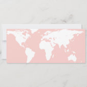 卒業式ワールドトラベラーボーディングパスの招待 招待状 (裏面)