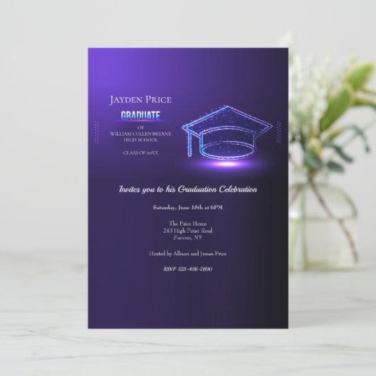 卒業式会 招待状 (スタンド正面)