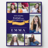 卒業式保輝く引用文数々の写真ギフト フォトプラーク (正面)