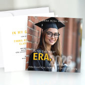 卒業式写真を使ったおしゃれなパーティー招待状「Grad Era」 招待状