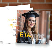 卒業式写真を使ったおしゃれなパーティー招待状「Grad Era」 招待状