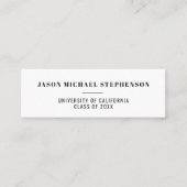 卒業式名入れシンプル写真カード コーリングカード (正面)