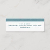 卒業式名刺の挿モダン入カード コーリングカード (裏面)