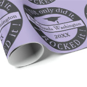 卒業式名前をカスタムすると年の包装紙 ラッピングペーパー (ロールコーナー)