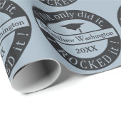 卒業式名前をカスタムすると年の包装紙 ラッピングペーパー (ロールコーナー)