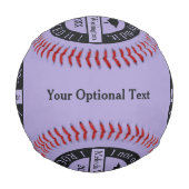 卒業式名前をカスタムすると野球 野球ボール (裏面)