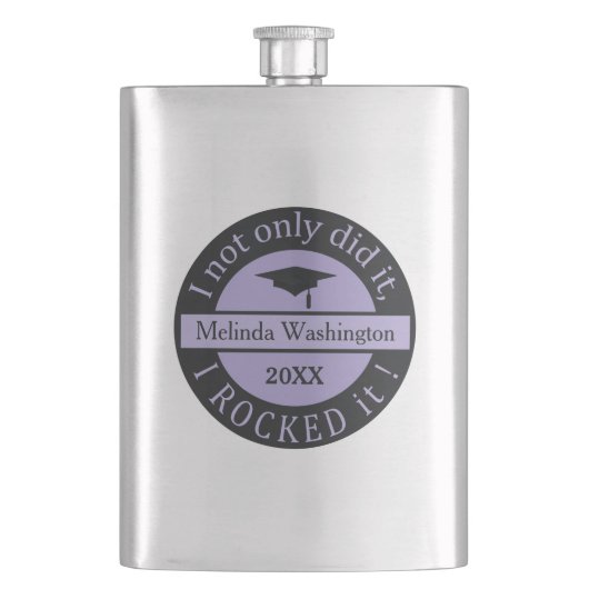 卒業式名前をカスタムする&年フラスコ フラスク (正面)