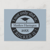 卒業式名前をカスタムする&年次はがき 案内ポストカード (正面)