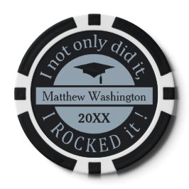 卒業式名前をカスタムする&年間のトランプのポーカーチップ ポーカーチップ