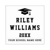 卒業式名門年制大学 ラバースタンプ (インプリント)