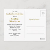 卒業式大モダン学院写真ポストカ ポストカード (裏面)