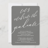 卒業式大祝学招待状 招待状 (正面)