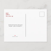 卒業式女子写真面白メッセージ 案内ポストカード (裏面)