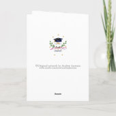 卒業式宗教的勝利のエンブレム·グリーティング·カード カード (裏面)