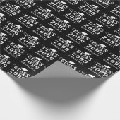 卒業式年次白黒パターン ラッピングペーパー (角)