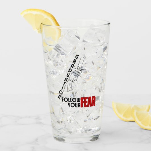 卒業式後を追：恐れ。 タンブラーグラス (アイス正面)