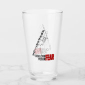 卒業式後を追：恐れ。 タンブラーグラス (正面)