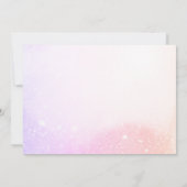 卒業式感謝していピンクガーリーの写真はがき サンキューカード (裏面)