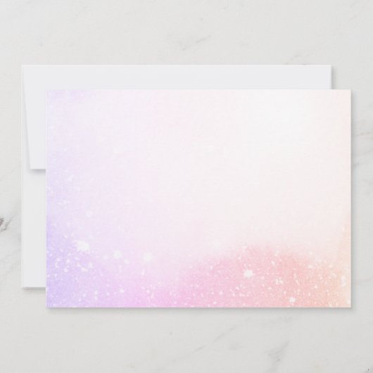 卒業式感謝していピンクガーリーの写真はがき サンキューカード (裏面)