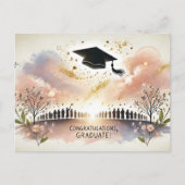 卒業式感謝のポストカード ポストカード (正面)