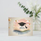 卒業式感謝のポストカード ポストカード (スタンド正面)