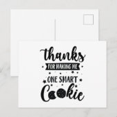 卒業式感謝の先生へのクッキー ポストカード (正面/裏面)